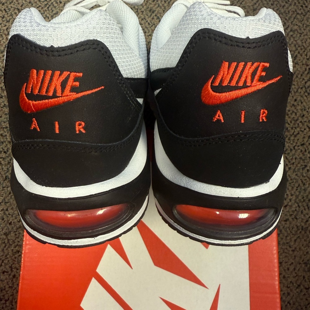 Nike Air Max Command White Black Max Orange - White Sneakers - Picture 4 of 5